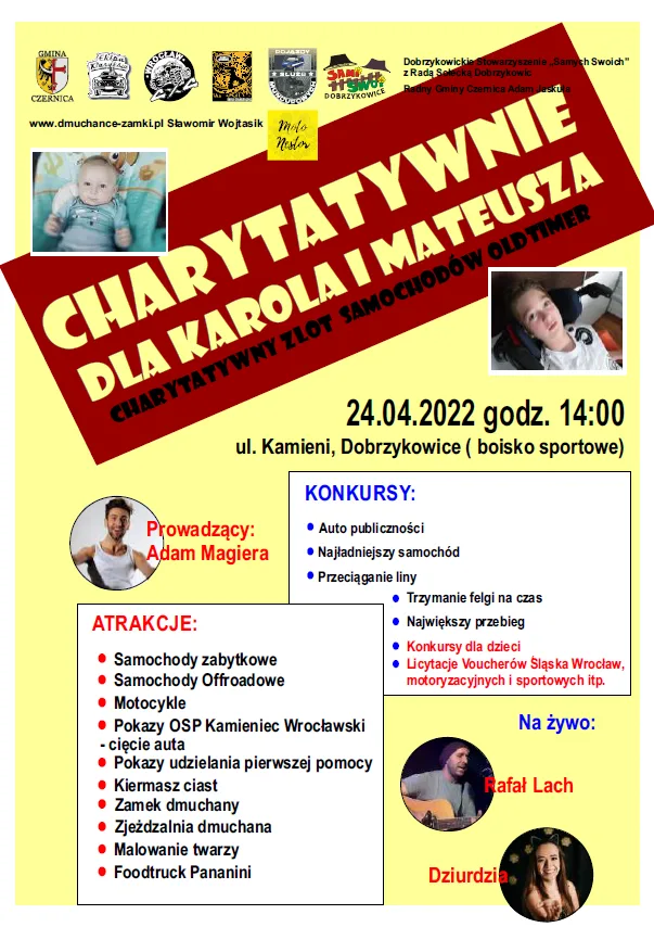 Charytatywny zlot oldtimerów dla Karolka i Mateusza