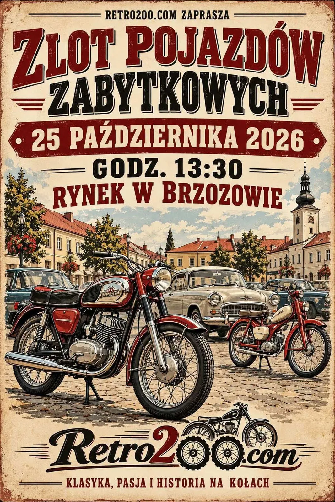 Zlot Pojazdów Zabytkowych – Brzozów 2026